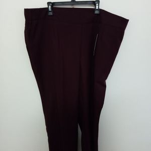 NWT Burgundy dress pants size 18petite
